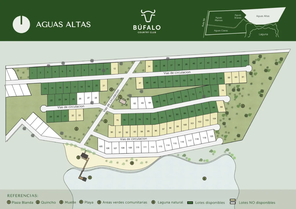 Country Club Búfalo – Nuevo loteo "Aguas Altas" en construcción