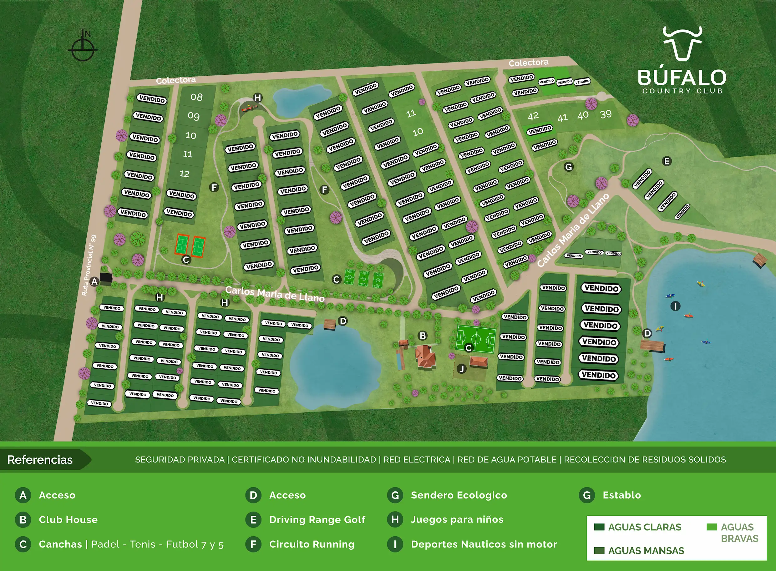 Ubicación de lotes disponibles